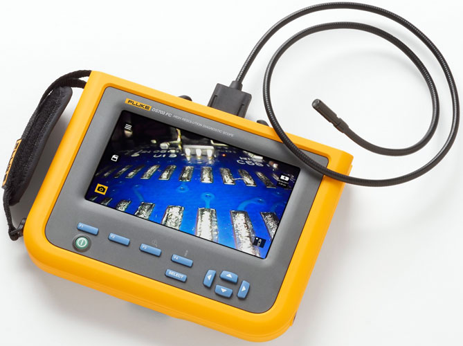 Videoscopio de inspección de alta resolución Fluke DS703 FC con Fluke Connect™
